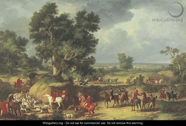 Chasse a courre A stag hunt - Carle Vernet