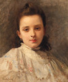 A Portrait Of A Young Girl - Carolus (Charles Auguste Emile) Duran