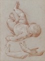 The infant Romulus and two studies of a man's left arm - Carlo Maratta or Maratti