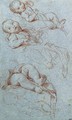 Four studies for the infant Virgin - Carlo Maratta or Maratti