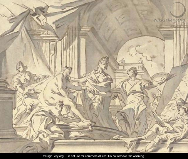 Alexander presenting Campaspe to Apelles - Carlo Innocenzo Carlone