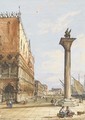 View of the Riva degli Schiavoni from the Piazzetta, Venice, the Doges' Palace to the left - Carlo Grubacs