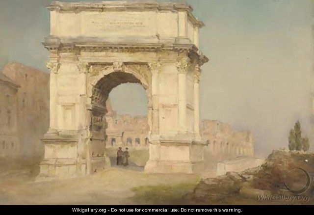 The arch of Titus, Rome - C. M. Wood
