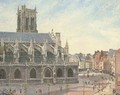 L'Eglise Saint-Jacques, Dieppe, matin, soleil - Camille Pissarro