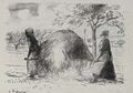 Femmes portant du Foin sur une Civiere - Camille Pissarro