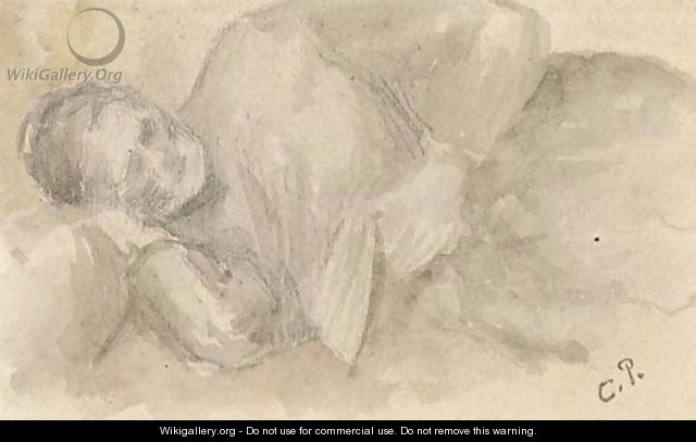 Etude de Julie Vellay (entendu sur un lit) - Camille Pissarro