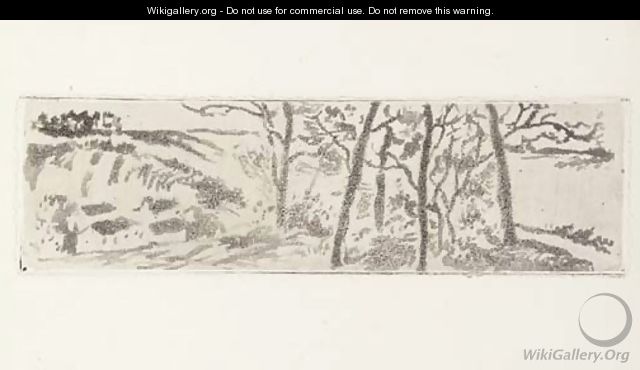Paysage en Long (Delteil 17) - Camille Pissarro