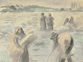 Les dernieres gerbes - Camille Pissarro
