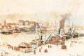 Le port de Rouen - Camille Pissarro
