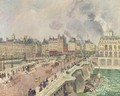 Le Pont Neuf, naufrage de la 'Bonne Mere' - Camille Pissarro