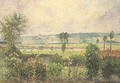 La vallee de la Seine aux Damps, jardin d'Octave Mirbeau - Camille Pissarro