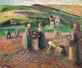 La Recolte des Pommes de Terre - Camille Pissarro