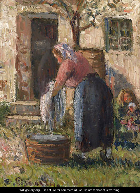 La laveuse - Camille Pissarro