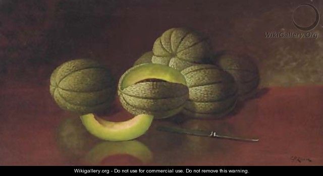 Still Life with Melons and Knife - Carducius Plantagenet Ream