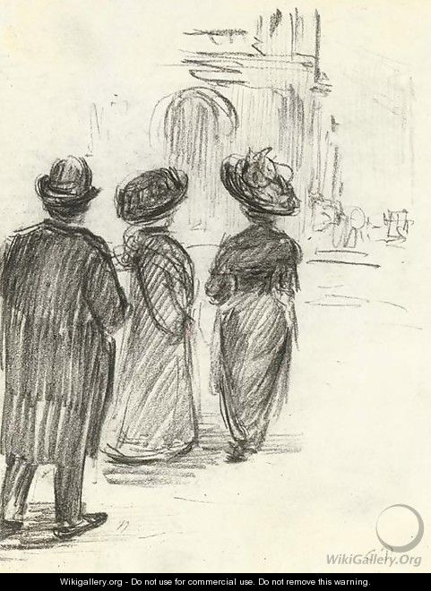 Trois figures - Camille Pissarro