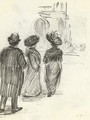 Trois figures - Camille Pissarro