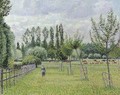 Prairie AAAA  Eragny, temps gris - Camille Pissarro