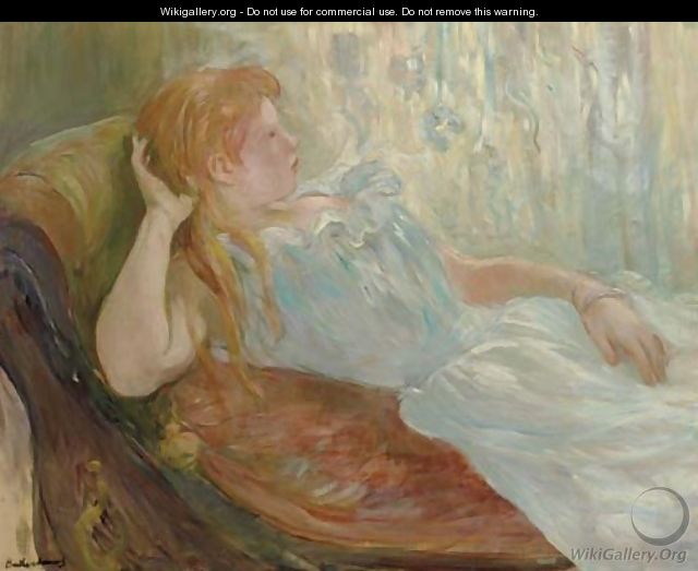 Jeune fille etendue - Berthe Morisot