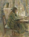 Jeune fille ecrivant - Berthe Morisot