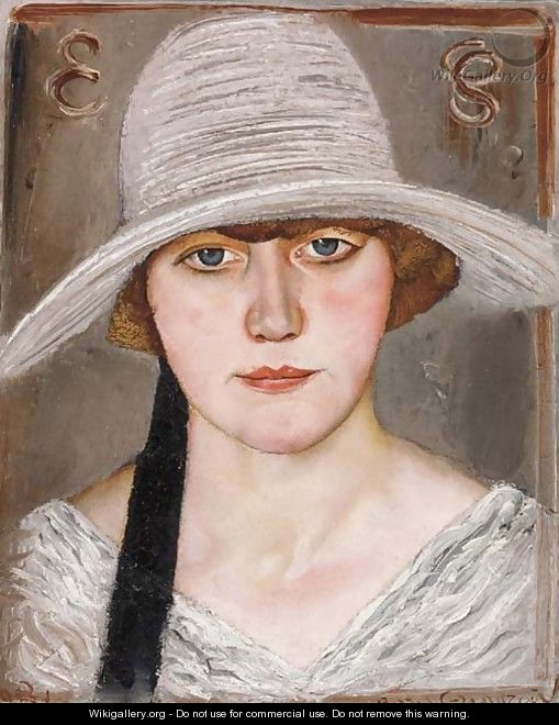 Portrait of a Lady in a Hat - Boris Dmitrievich Grigoriev