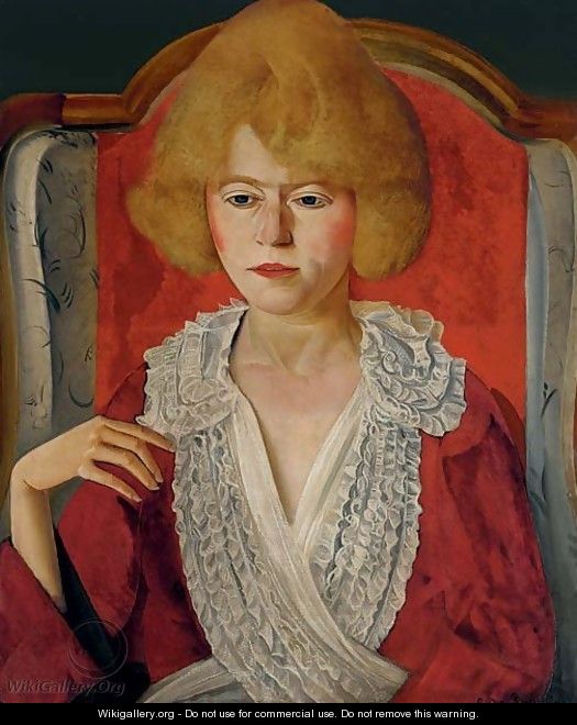 Une Francaise, Portrait of Mrs. Adeline Harold Pynchon - Boris Dmitrievich Grigoriev