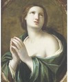 The Penitent Magdalen, in a feigned oval - Bolognese School