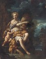 Ceres in a landscape with a putto - Bolognese School