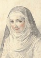 Head of a young nun - Florentine School