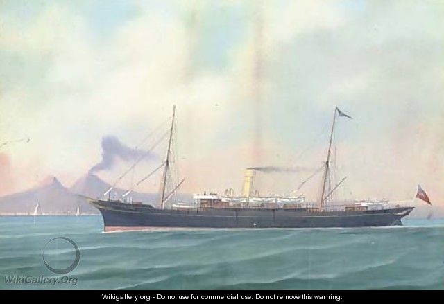 The British steam vessel Victoria in Neapolitan waters - (after) A. De Simone