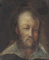 Portrait of a man, bust-length - (after) Annibale Carracci