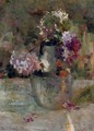 Purple Hortensia in a vase - Floris Verster