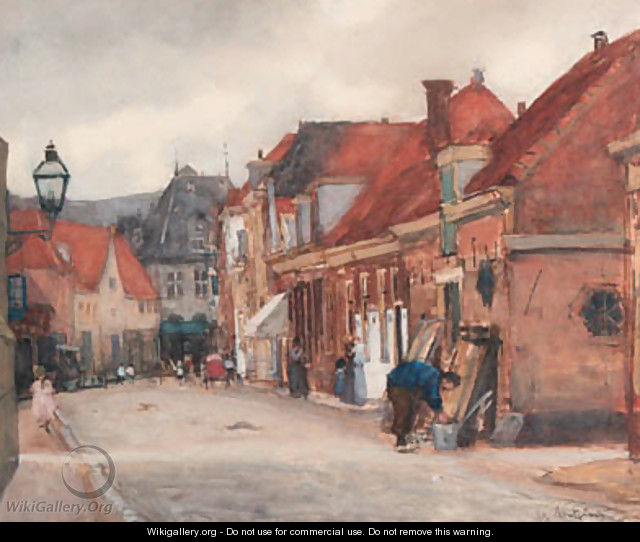 Townsfolk in a street, Hoorn - Floris Arntzenius