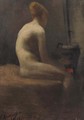 A seated nude - Floris Arntzenius