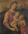 The Madonna and Child with the Infant Saint John the Baptist, a landscape beyond - Florentine School