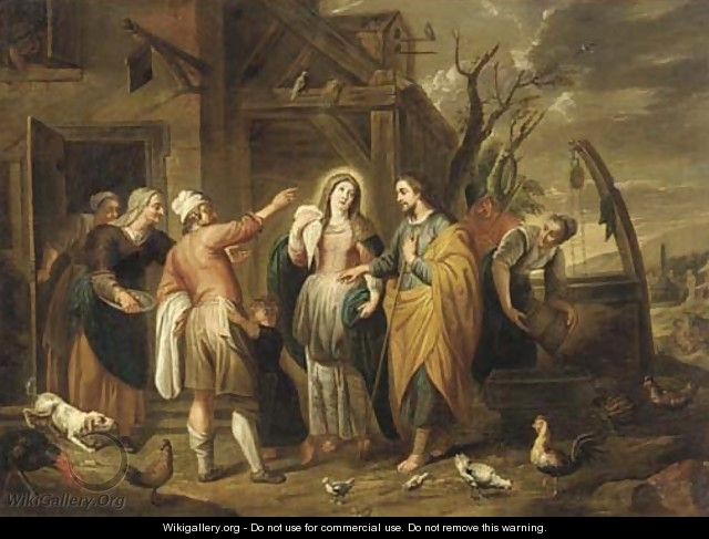 Mary and Joseph at the Inn - (after) Abraham Willemsens