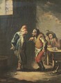Boors conversing and smoking in an inn - (after) Adriaen Jansz. Van Ostade