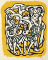 Les Danseuses (Fond Jaune) - Fernand Leger