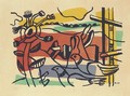 Composition aux deux Oiseaux - Fernand Leger