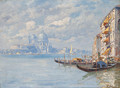 The Entrance To The Grand Canal With The Santa Maria Della Salute Beyond - Ferdinando Silvani