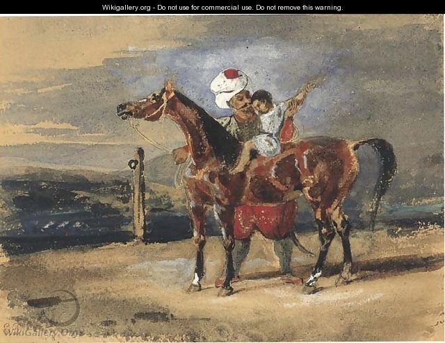 The Riding Lesson - Eugene Delacroix