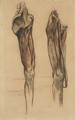 Study of two echorche legs - Eugene Delacroix