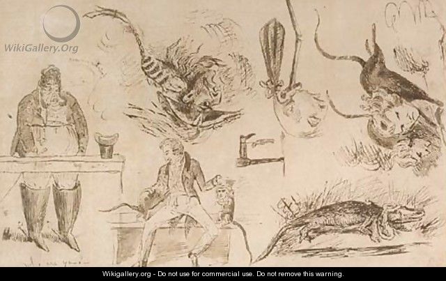 Political caricatures - Eugene Delacroix