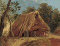 A thatched store - Filippo Palizzi