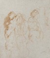 Two studies of nudes - Flemish School