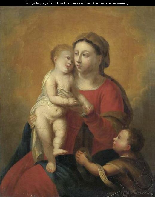 The Virgin and Child with the Infant Saint John the Baptist - Flemish School