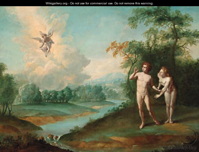 The Expulsion of Adam and Eve from the Garden of Eden - Flemish School