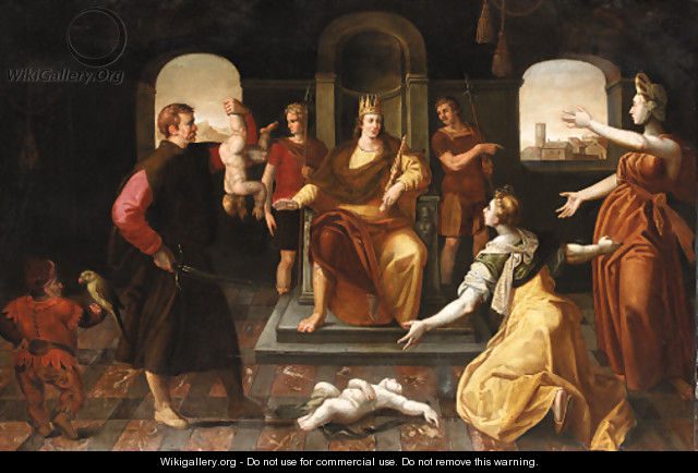 The Judgement of King Solomon - Flemish School