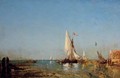 Venise, voilier sur la Lagune (Sailing boat on the lagoon, Venice) - Felix Ziem