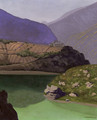 Lac de Geronde aA  Sierre, 1919 - Felix Edouard Vallotton