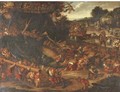 Dwarves in a landscape - Faustino Bocchi